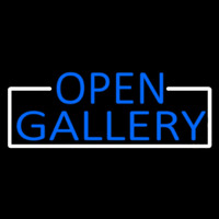 Blue Open Gallery With White Border Neonreclame
