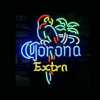 Corona Extra Parrot Bier Bar Open Neonreclame