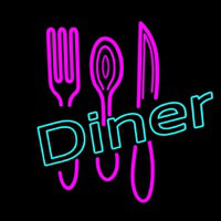 Dinner With Spoon Neonreclame
