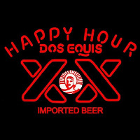 Dos Equis Beer Happy Hour Beer Sign Neonreclame