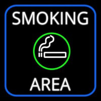 Round Smoking Area With Cigar Neonreclame