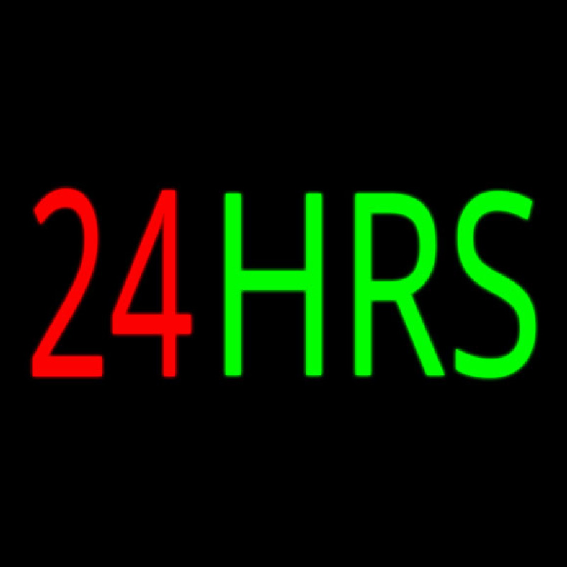 24 Hrs Neonreclame