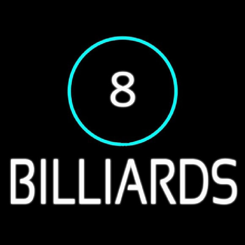 8 Billiards Neonreclame