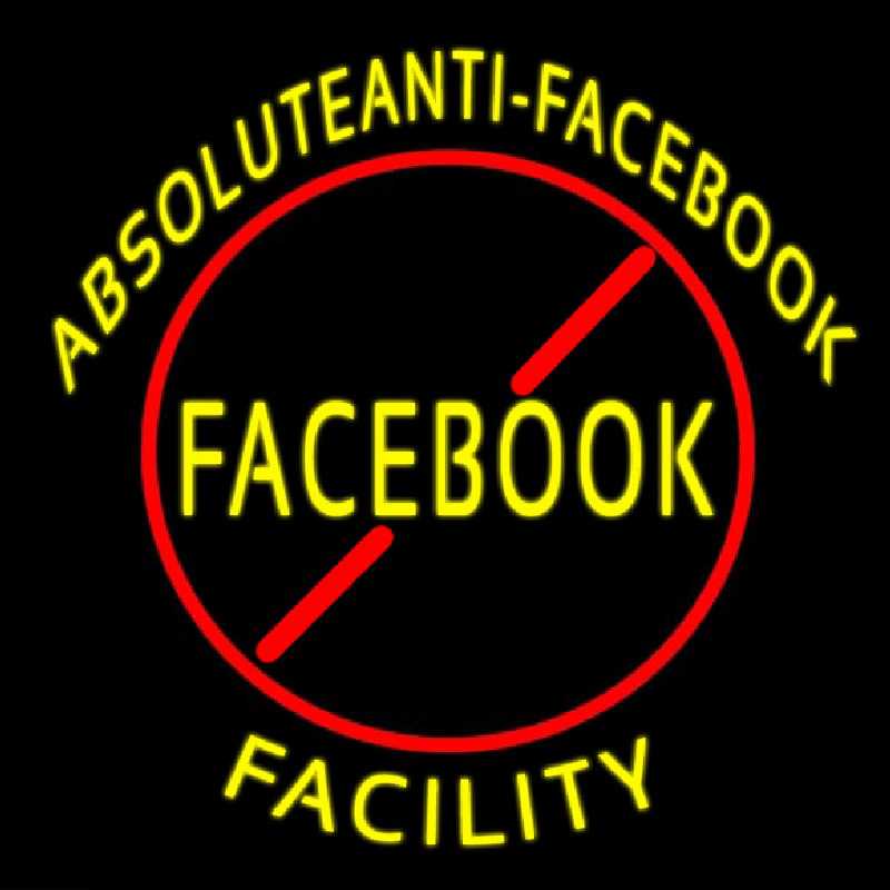 Absoluteanti Facebook Facilty Neonreclame