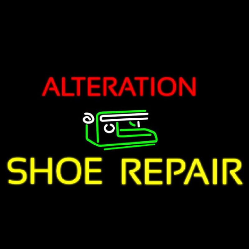 Alteration Shoe Repair Neonreclame