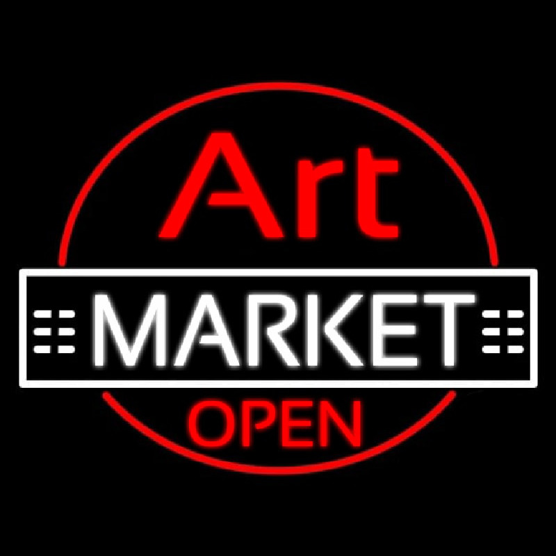 Art Market Open Neonreclame