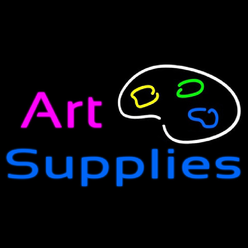 Art Supplies Neonreclame