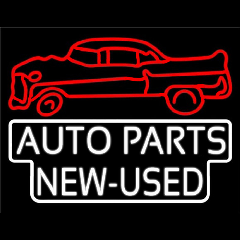 Auto Parts New Used Car Logo Neonreclame