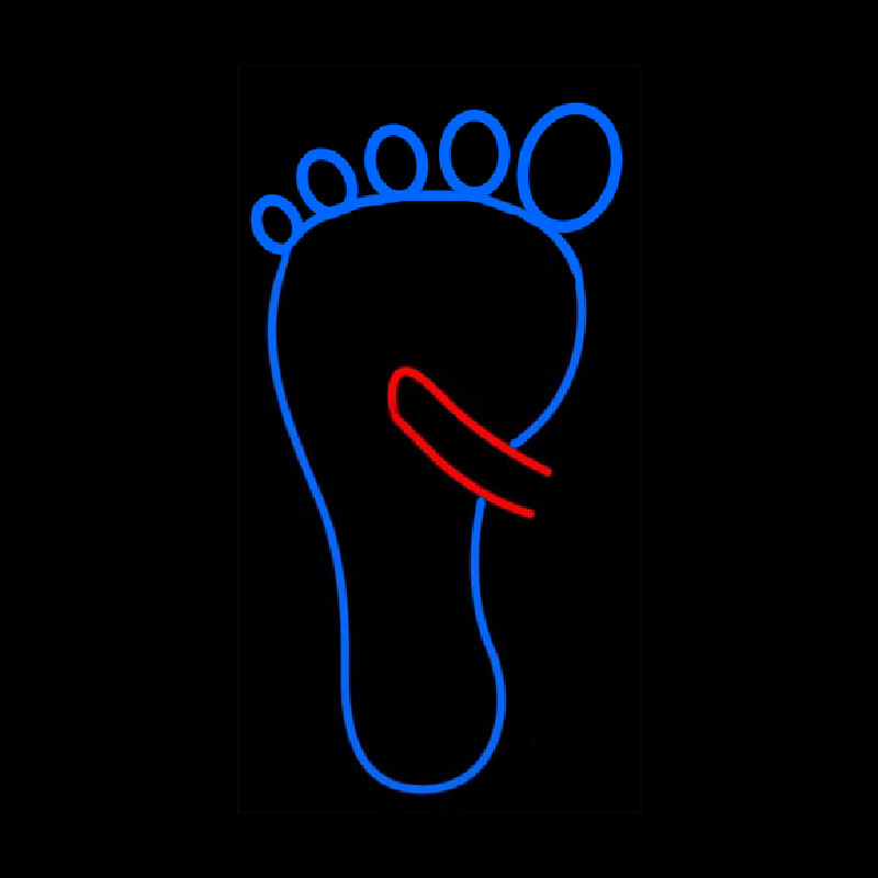 Back Foot Rub Neonreclame