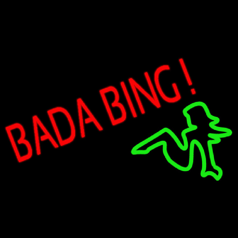 Bada Bing Girl Neonreclame