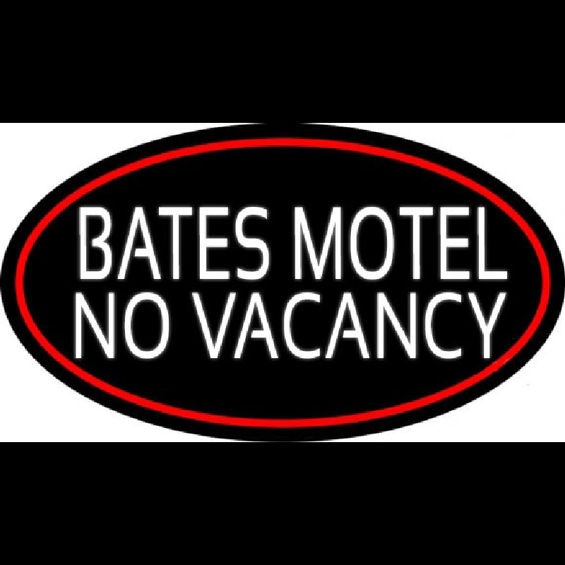 Bates Motel No Vacancy Neonreclame