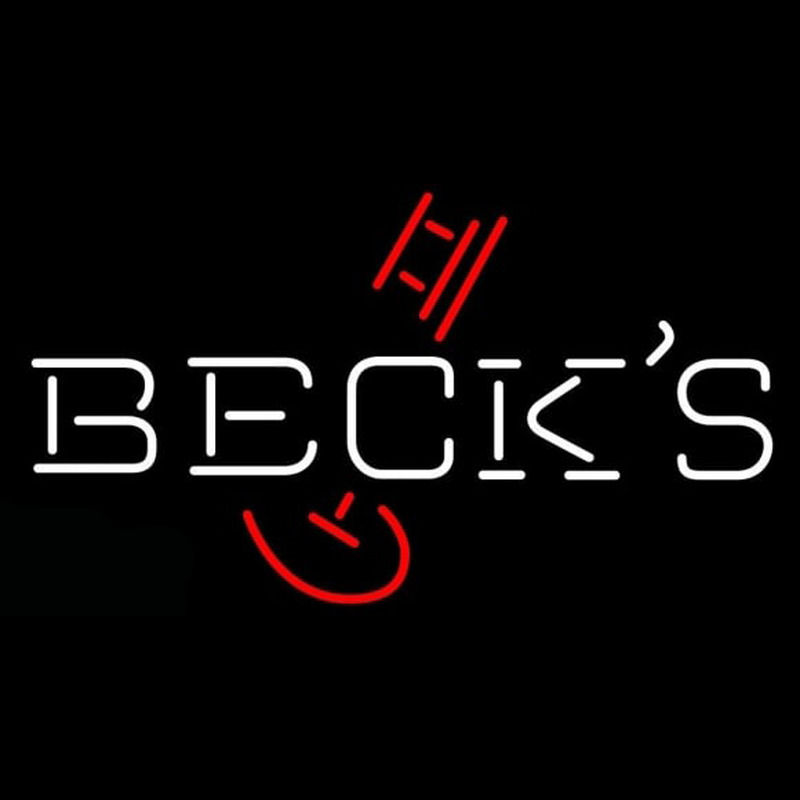 Becks Classic Key Logo Beer Sign Neonreclame