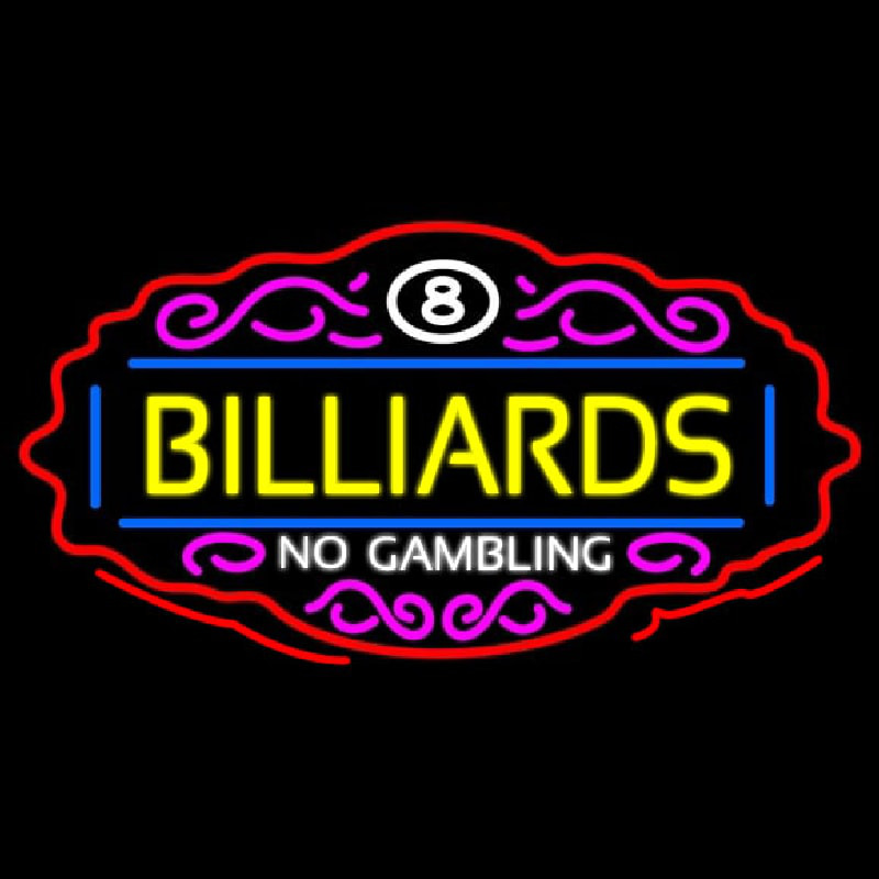 Billiards No Gambling 1 Neonreclame