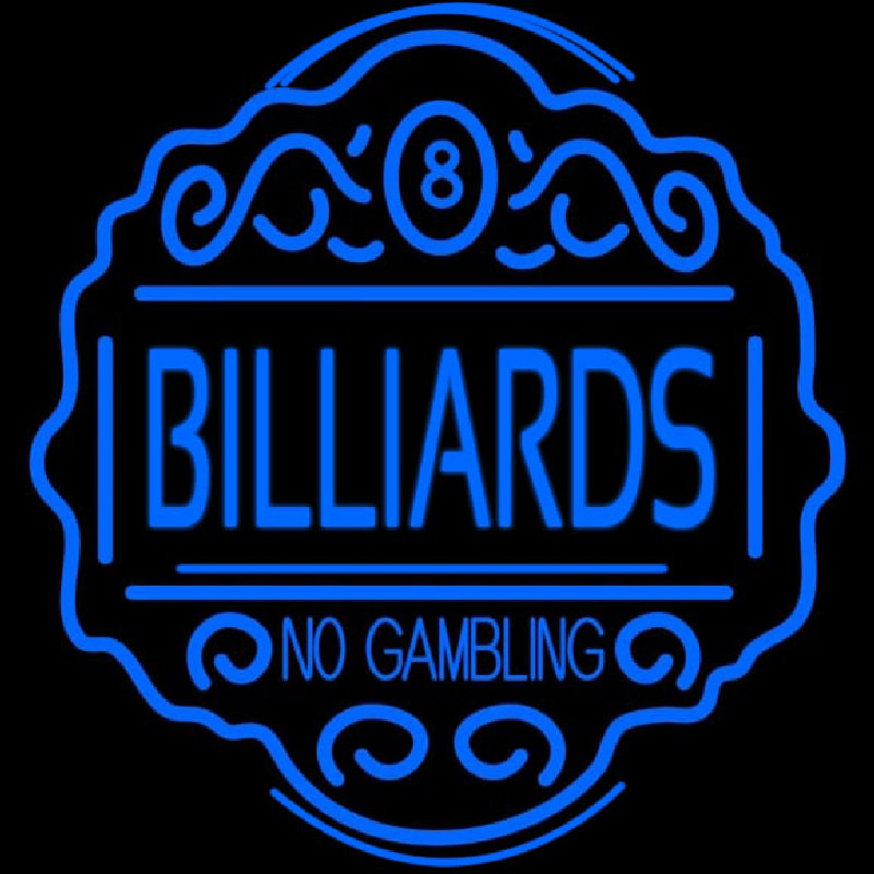 Billiards No Gambling Neonreclame