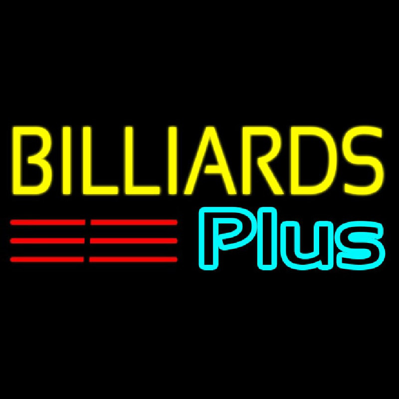 Billiards Plus 1 Neonreclame