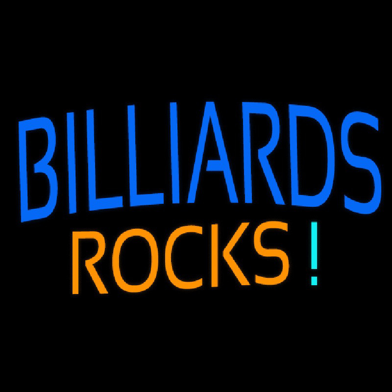 Billiards Rocks 1 Neonreclame