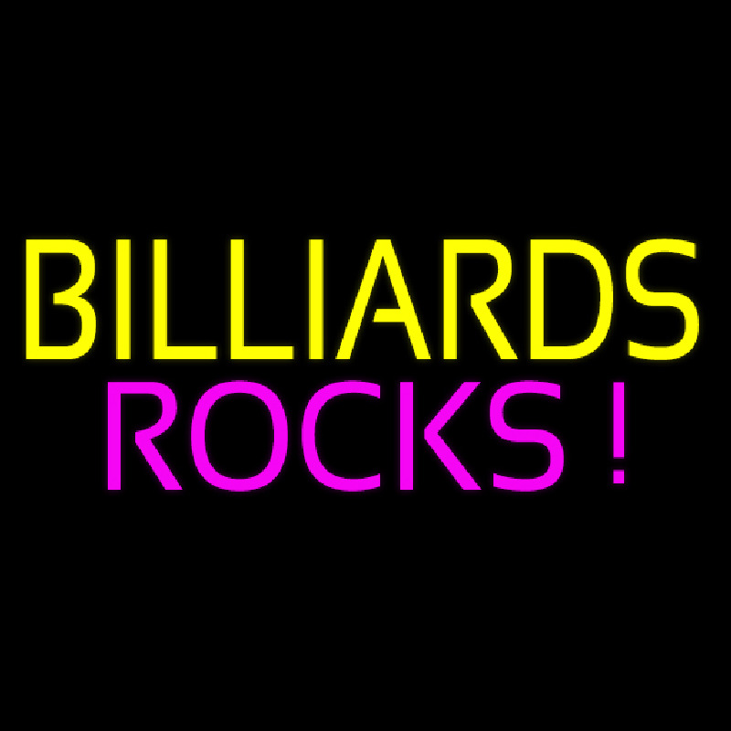 Billiards Rocks 3 Neonreclame