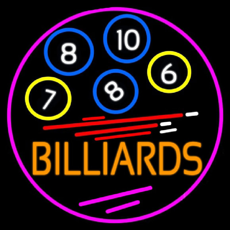 Billiards With Logo 2 Neonreclame