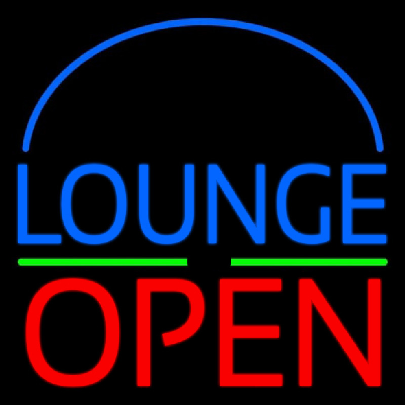 Block Lounge Open 1 Neonreclame