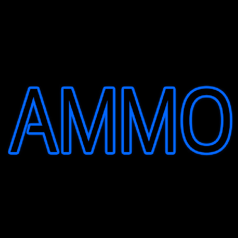 Blue Ammo Neonreclame