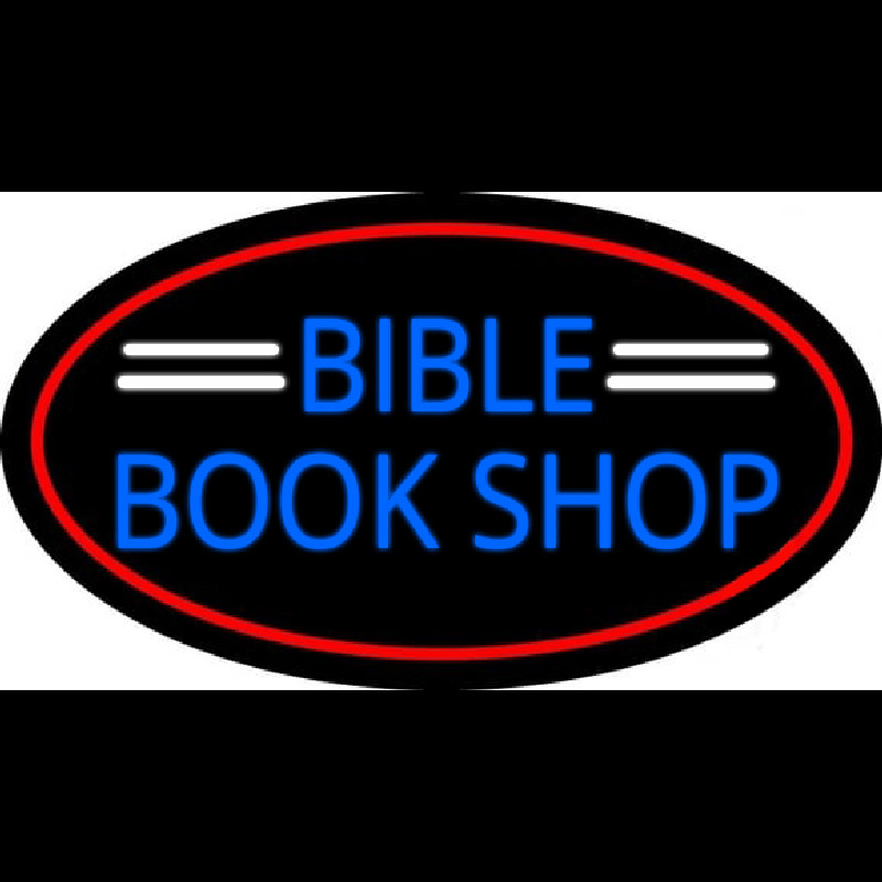 Blue Bible Book Shop Neonreclame