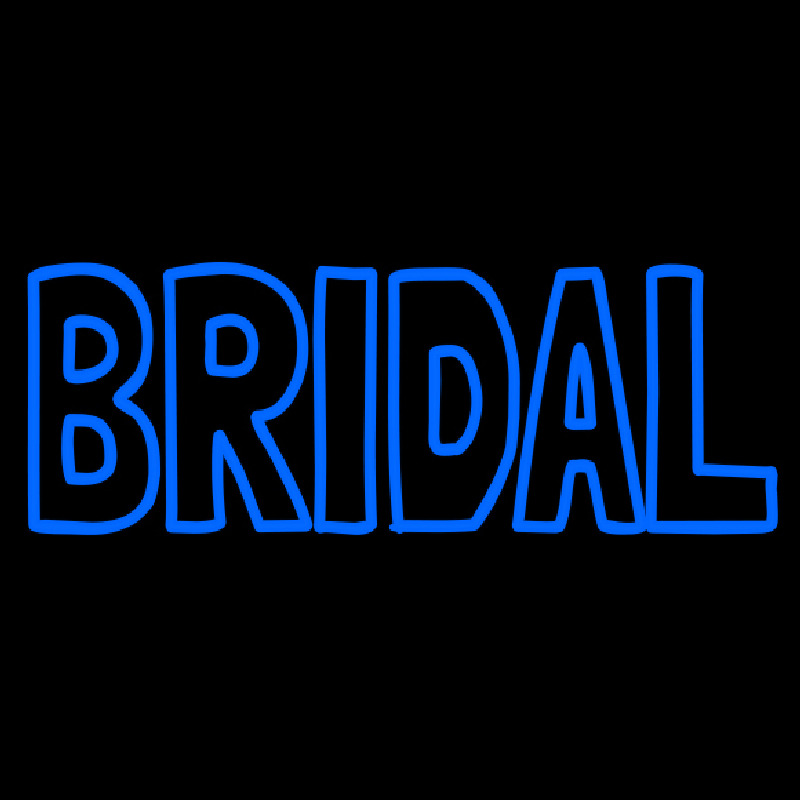 Blue Bridal Block Neonreclame