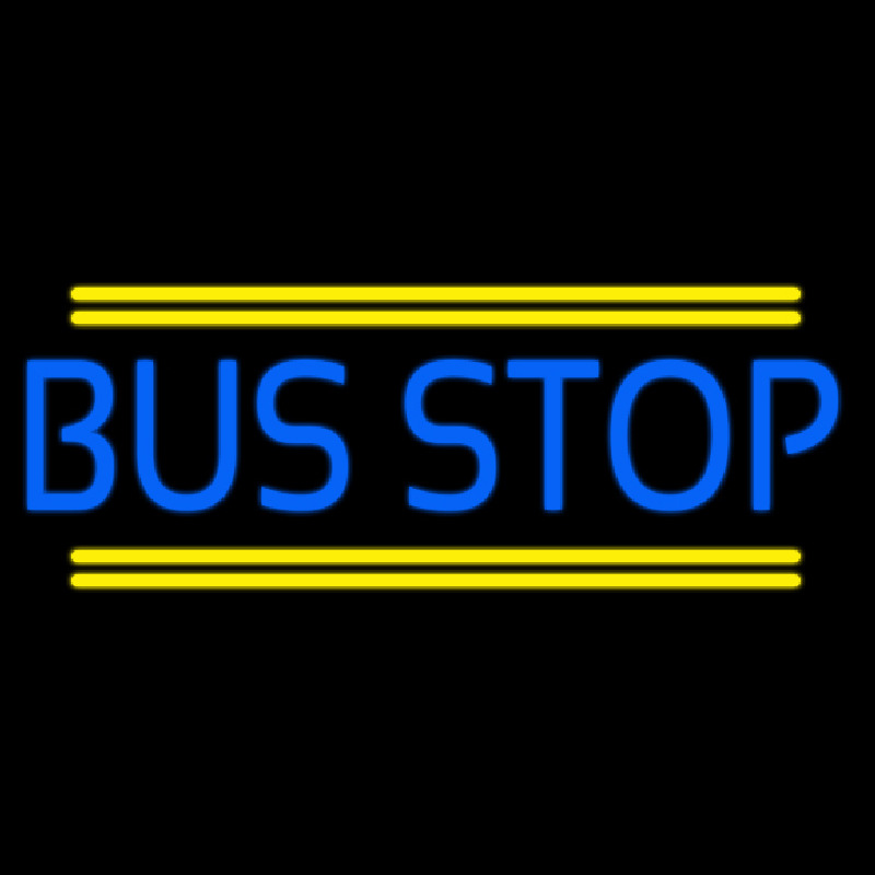 Blue Bus Stop Neonreclame