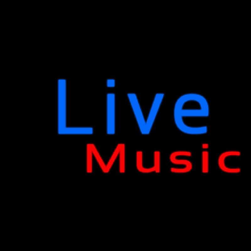 Blue Cursive Live Music Neonreclame