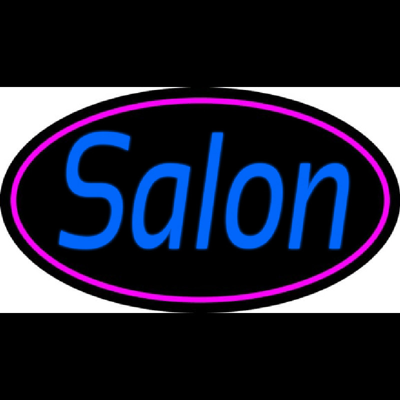 Blue Cursive Salon Neonreclame