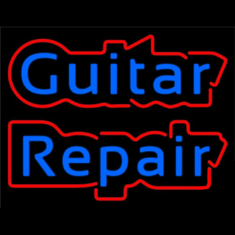 Blue Guitar Repair 2 Neonreclame