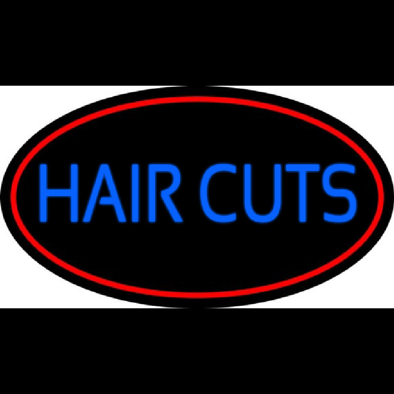 Blue Hair Cuts Neonreclame