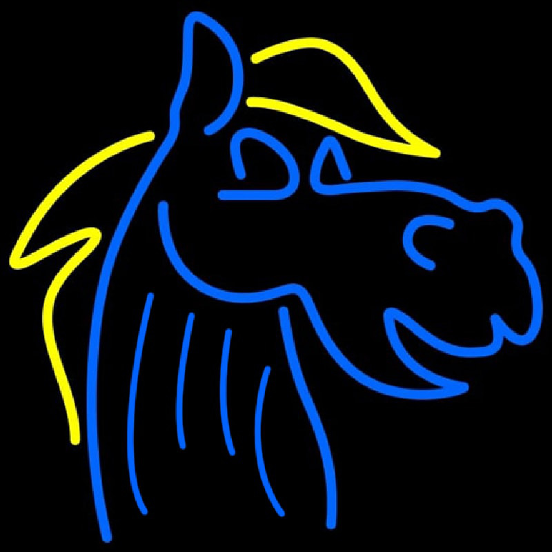 Blue Horse Logo Neonreclame