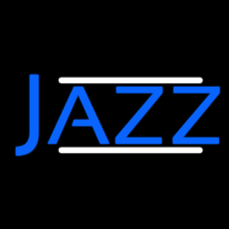 Blue Jazz Block Double Line Neonreclame