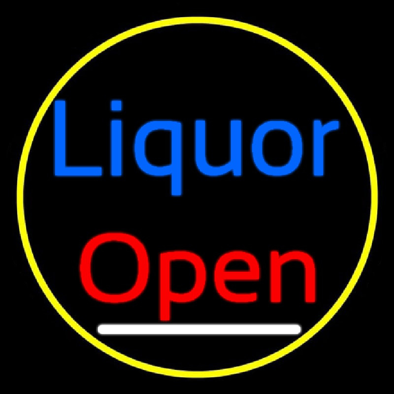 Blue Liquor Open 1 Neonreclame