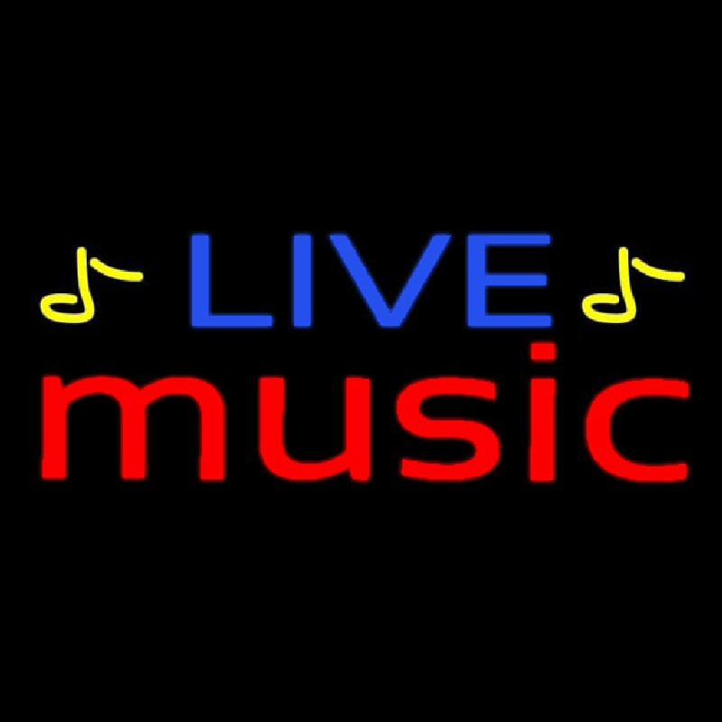 Blue Live Red Music Neonreclame