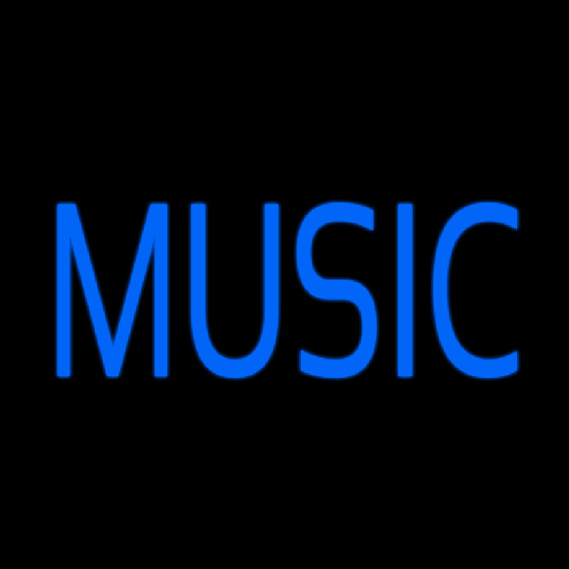 Blue Music Block 1 Neonreclame