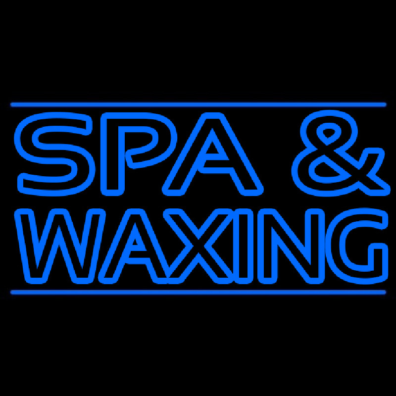 Blue Spa And Wa ing Neonreclame