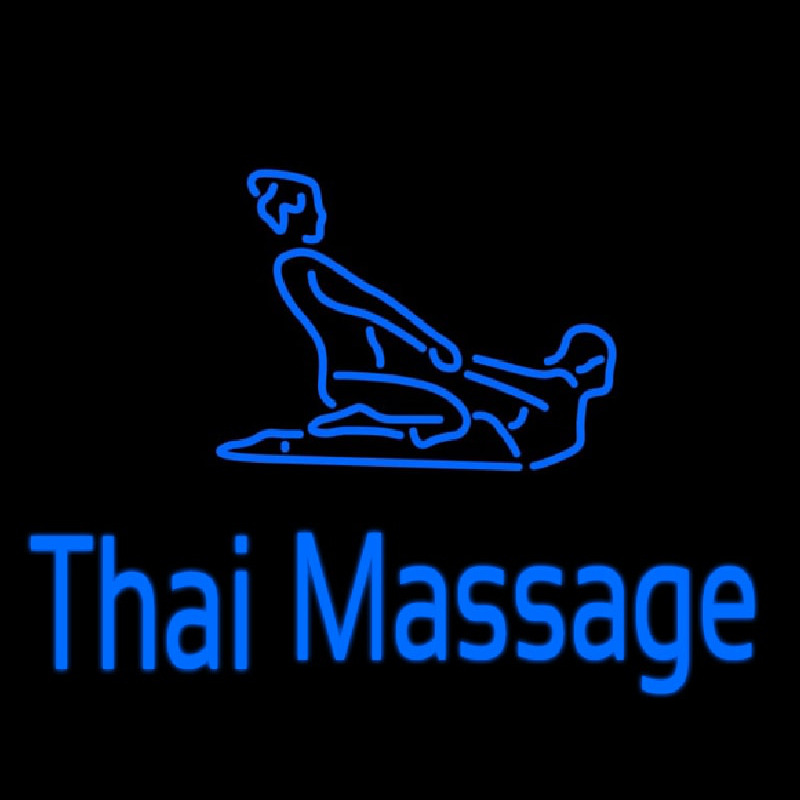 Blue Thai Massage Logo Neonreclame