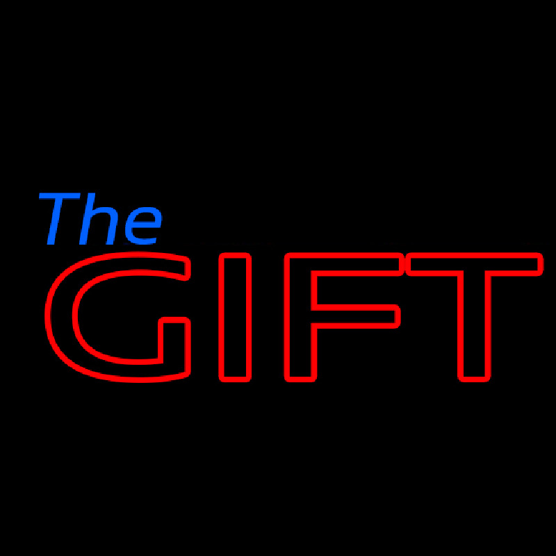 Blue The Red Gift Neonreclame