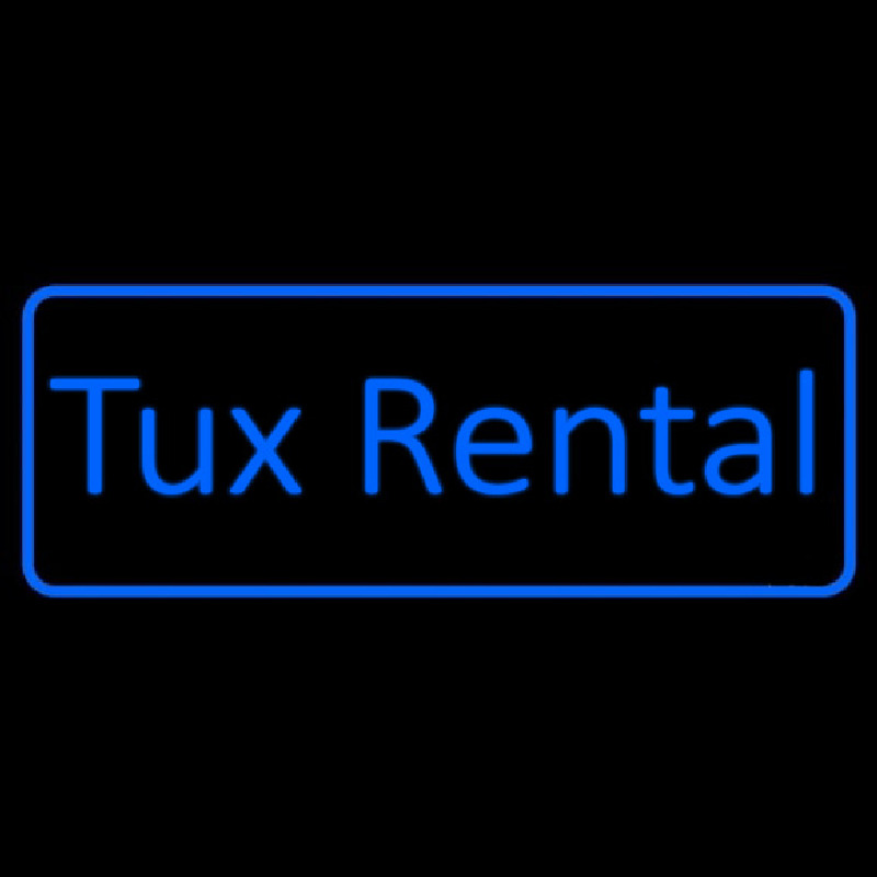 Blue Tu  Rental Neonreclame