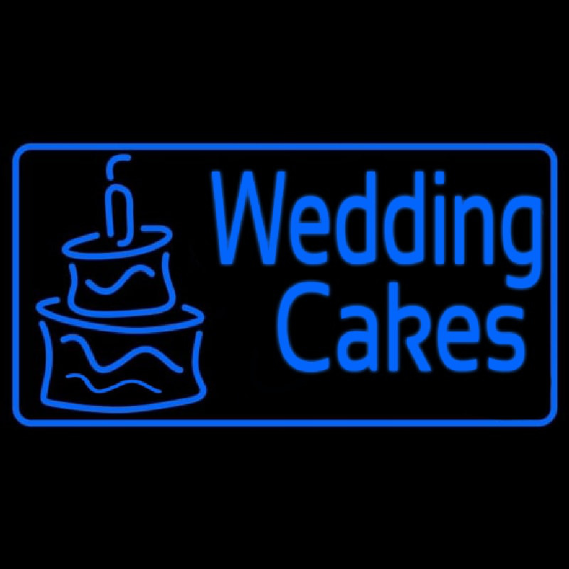 Blue Wedding Cakes 1 Neonreclame