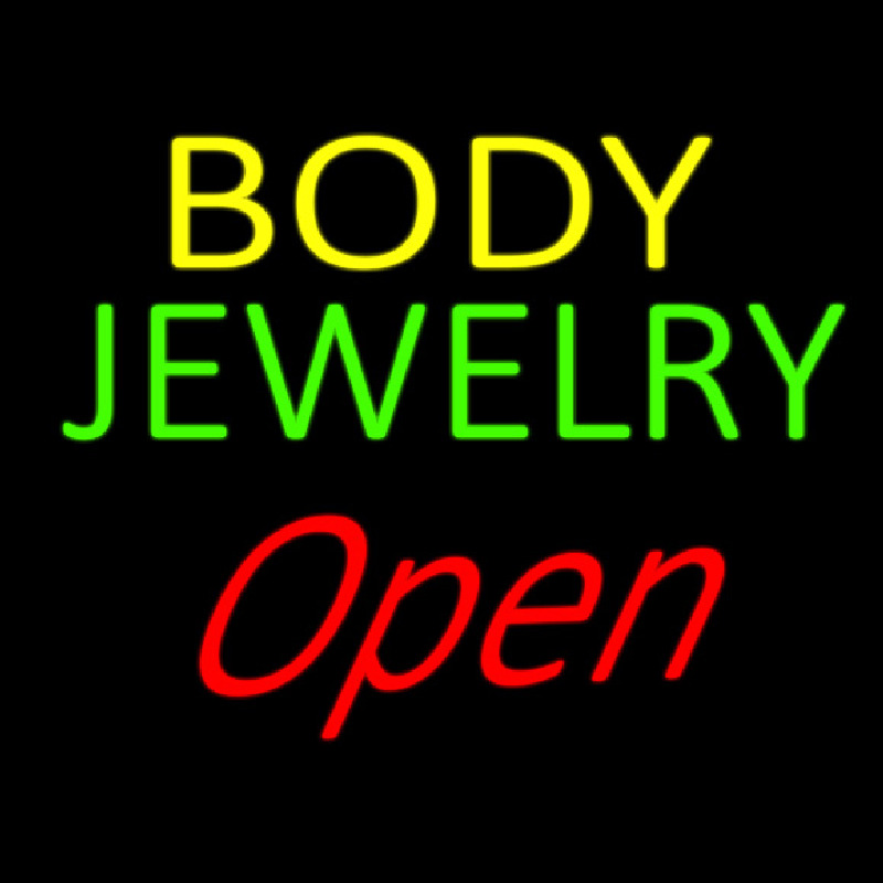 Body Jewelry Open Neonreclame