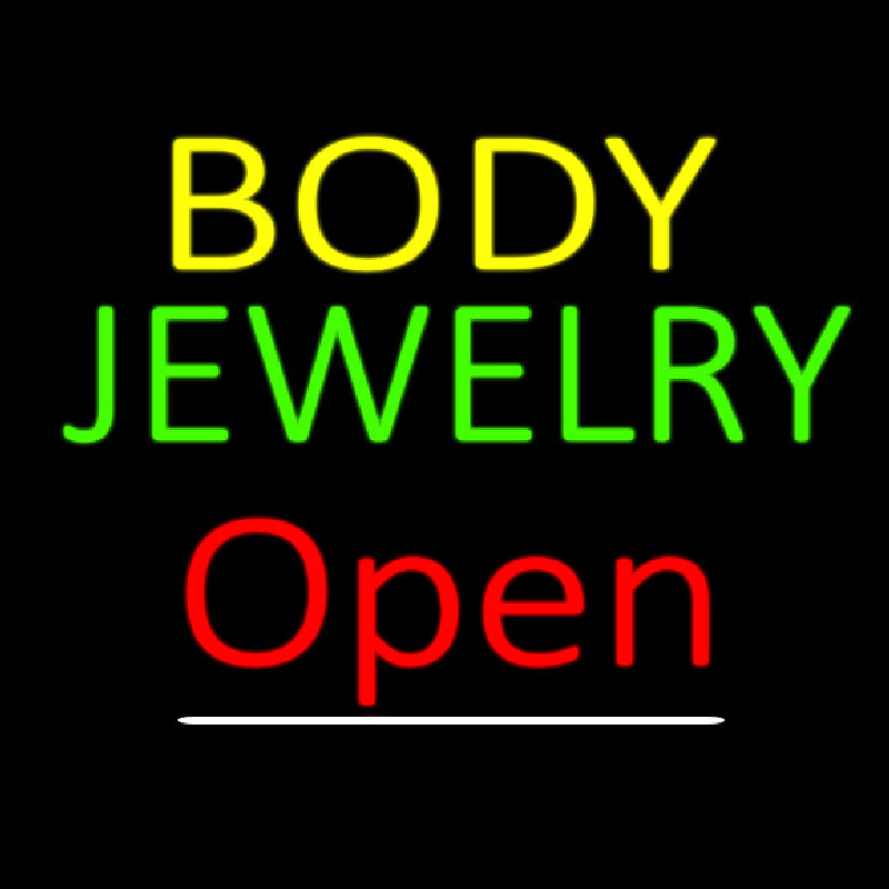 Body Jewelry Open Red Neonreclame