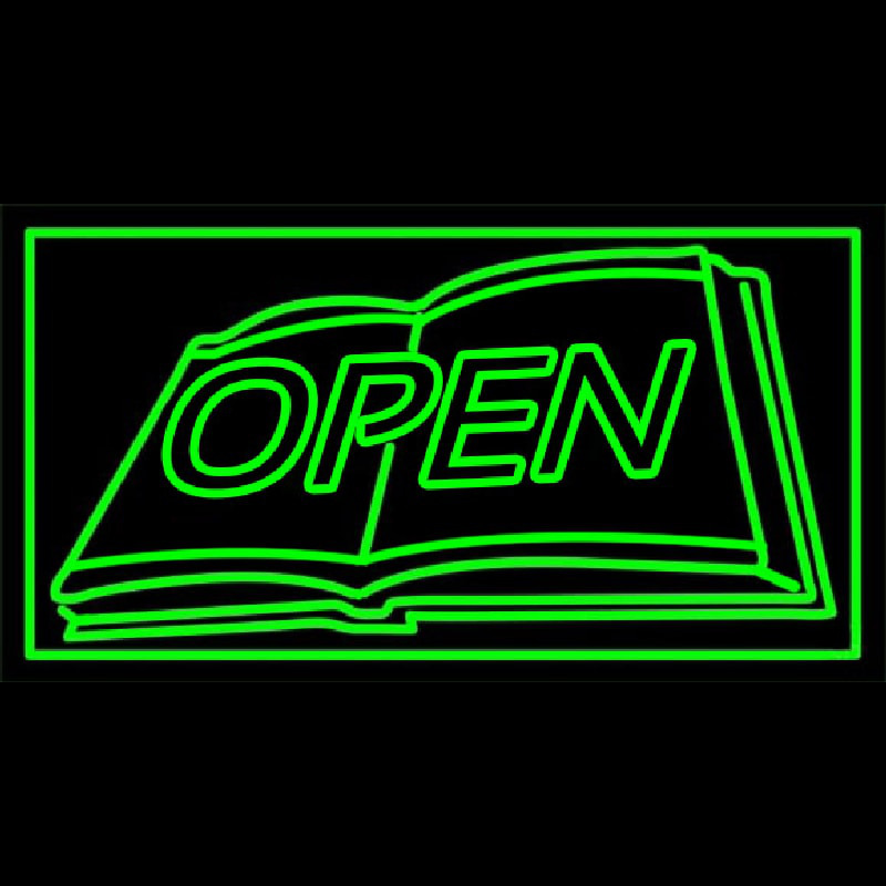 Book Open Logo Neonreclame