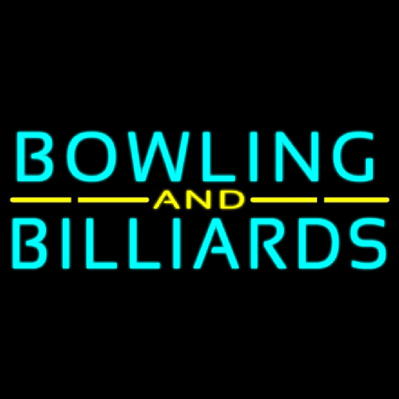 Bowling And Billiards 3 Neonreclame