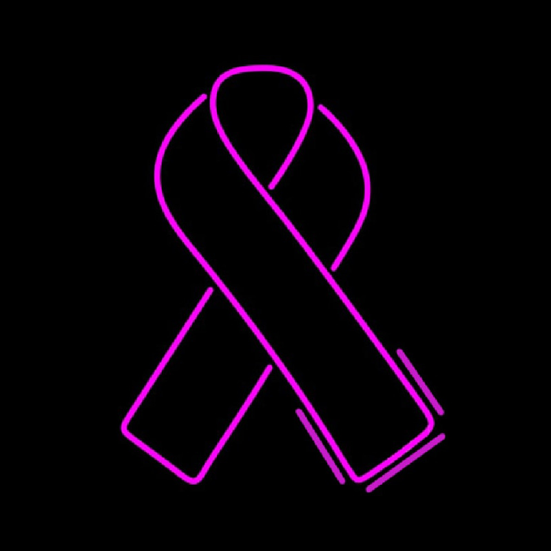 Breast Cancer Ribbon Neonreclame