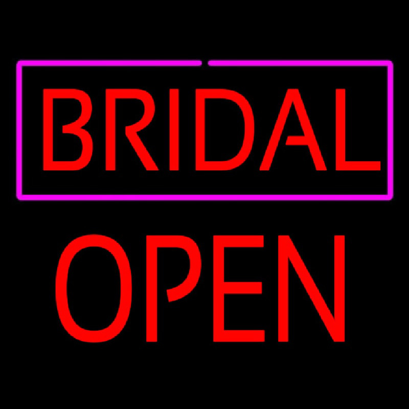 Bridal Block Open Neonreclame