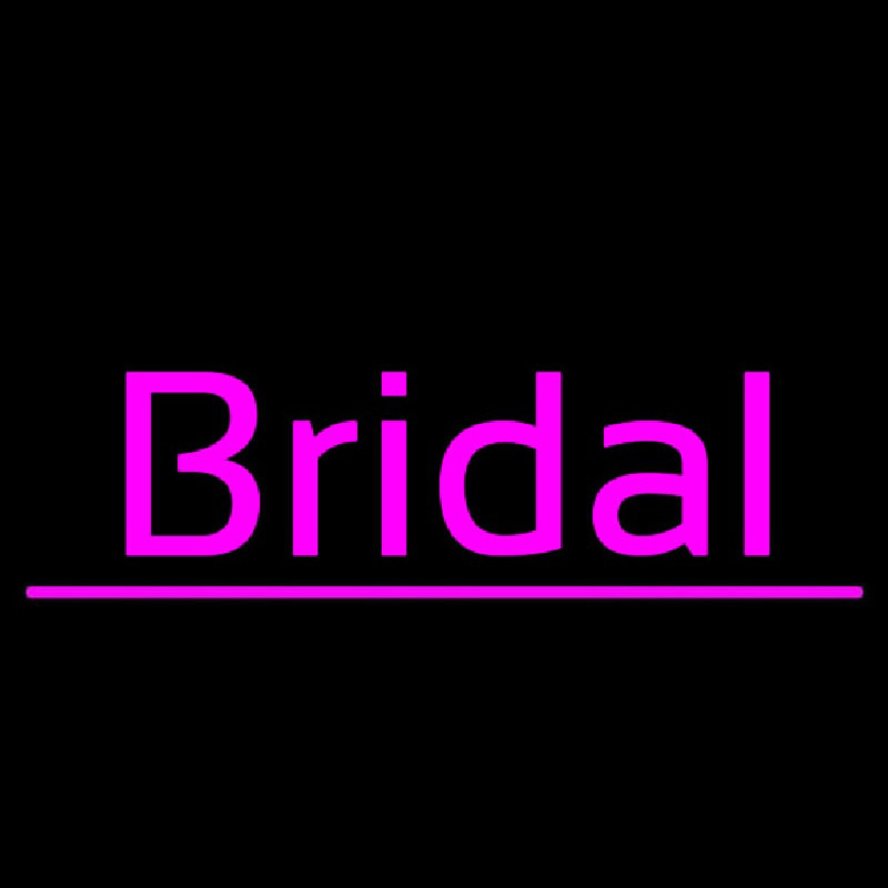 Bridal Cursive Purple Line Neonreclame