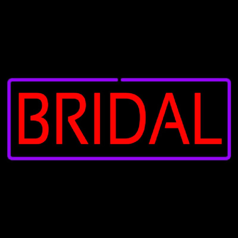 Bridal Purple Border Neonreclame