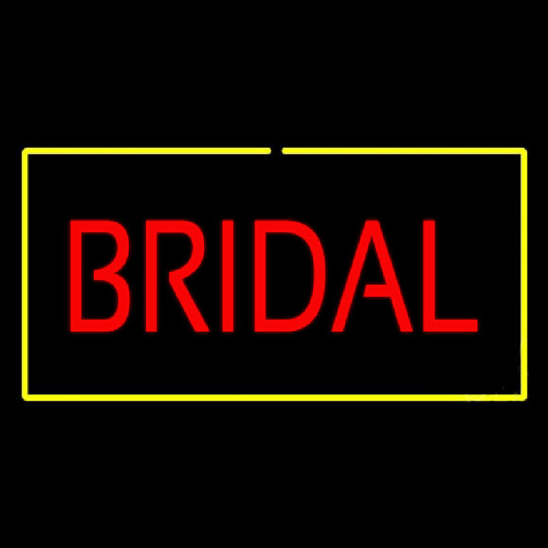 Bridal Rectangle Yellow Neonreclame